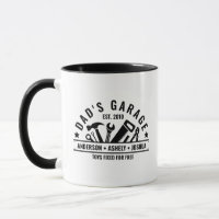 Custom Dads Garage Funny Mechanic Dad