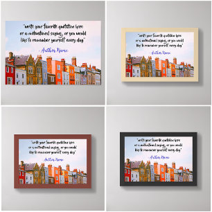 Custom Daily Quotes / Create Your Own Quote  Poster