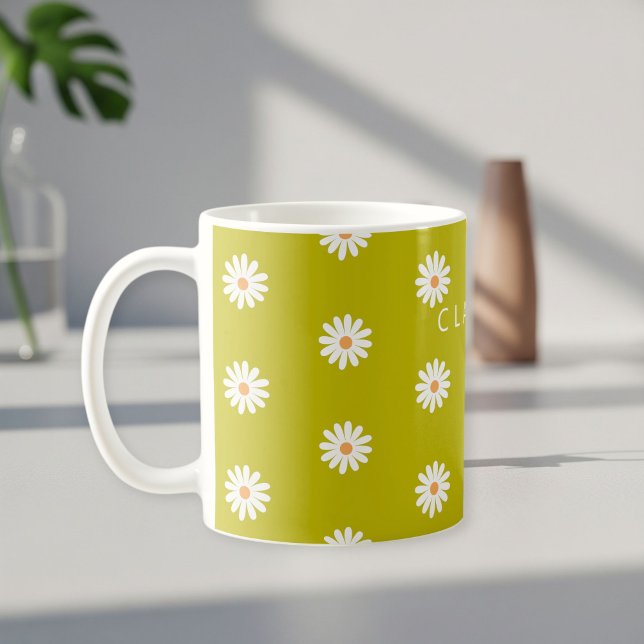 Custom Daisy Mug with Name for Women, Female Daisy (Creator Uploaded)