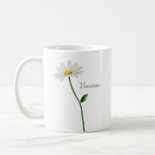 custom daisy personalised chic coffee mug