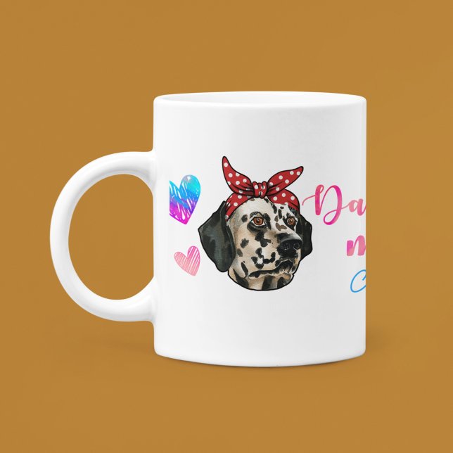 Custom Dalmatian Mum Cute Mother's Day Dog Lover Coffee Mug (Creator Uploaded)