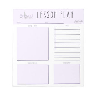 Custom Dance Lesson Planner - Beyond the Barre  Notepad