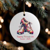 Custom Dance Ornaments, Personalized Tap Shoes Gif