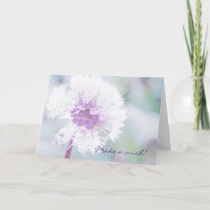 Custom Dandelion Wishes Greeting Card