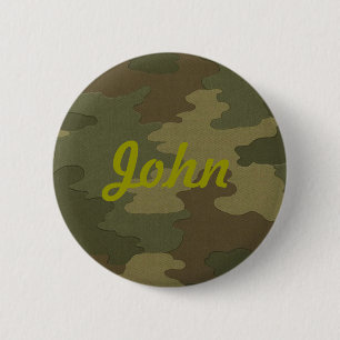 Custom Dark Camouflage Button