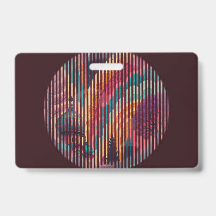 Custom Dark Fantasy Stripe Badge ID Badge