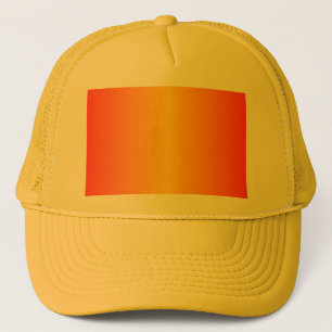 Custom Dark Orange Yellow Trucker Hat