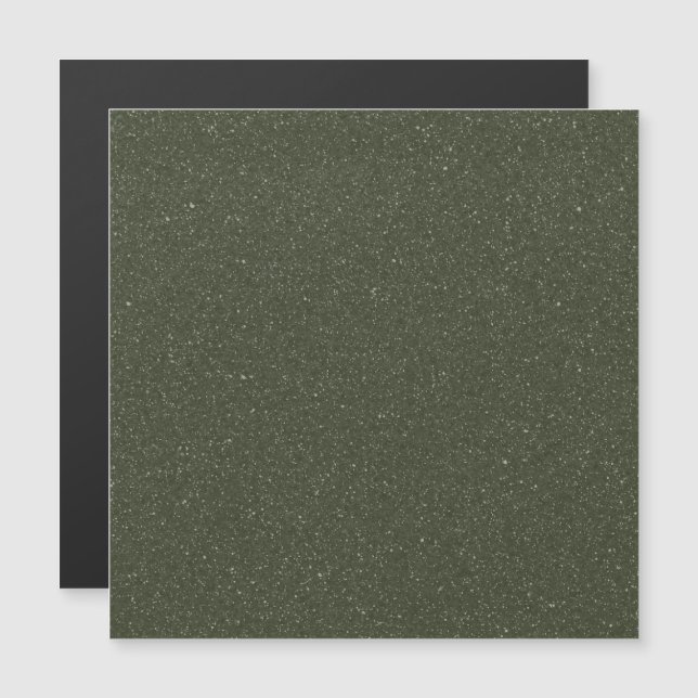 Custom Dark Speckled Green Magnetic Card – Texture (Front/Back)
