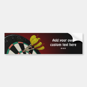 Custom Darts Design Bumper Sticker