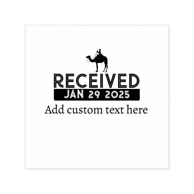 Custom Date Stamp Black Logo (Design)