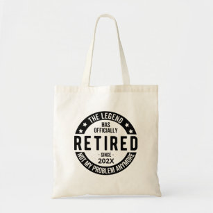 Custom Date The Legend Has Officially Retired Tote Bag