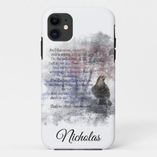 Custom Dated Edgar Allan Poe The Raven  Customise Case-Mate iPhone Case