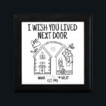 Custom Daughter Gift I Wish You Lived Next Door Gift Box<br><div class="desc">Looking for the perfect gift for your daughter’s birthday? Look no further than our personalised I Wish You Lived Next Door wooden keepsake box! This unique and special gift is sure to make her feel loved and appreciated. Plus, with a personalised inscription, it will be a cherished memory she will...</div>