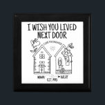 Custom Daughter Gift I Wish You Lived Next Door Gift Box<br><div class="desc">Looking for the perfect gift for your daughter’s birthday? Look no further than our personalised I Wish You Lived Next Door wooden keepsake box! This unique and special gift is sure to make her feel loved and appreciated. Plus, with a personalised inscription, it will be a cherished memory she will...</div>