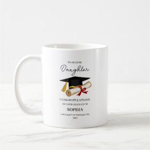 Custom Daughter Graduation Keepsake Name Year Coffee Mug