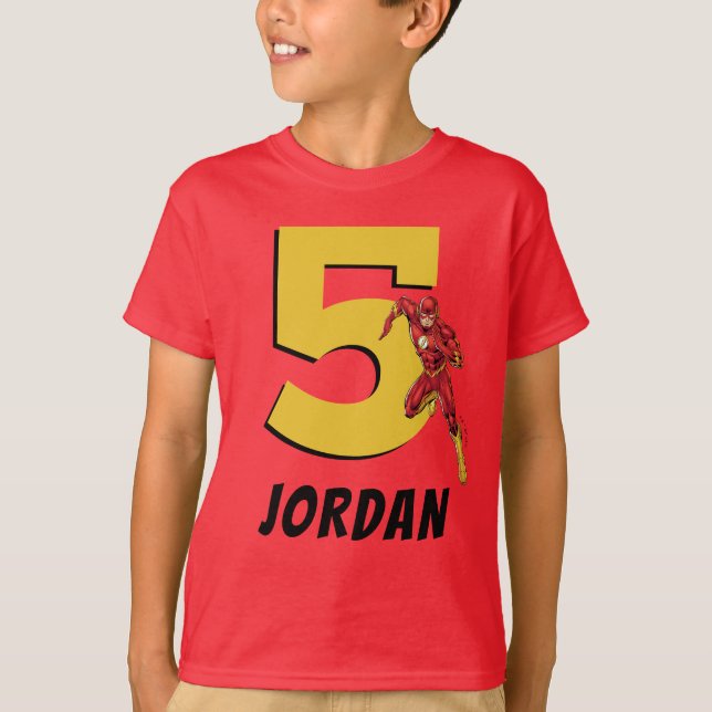 Custom DC Comics | The Flash Birthday T-Shirt (Front)