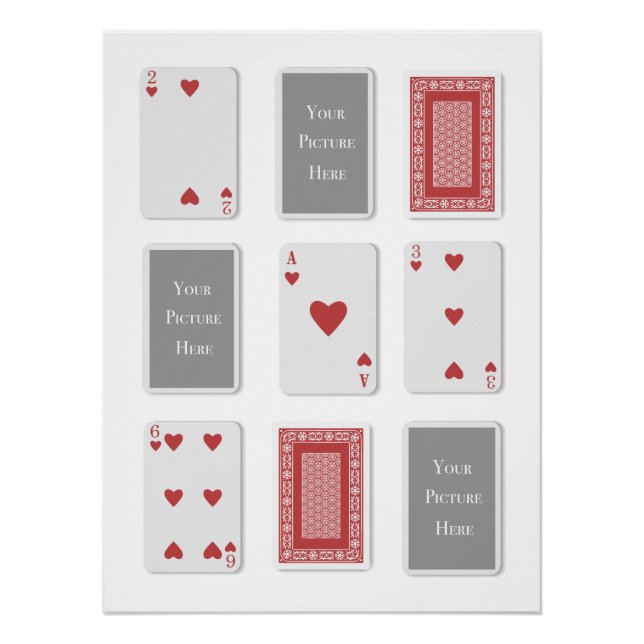 Custom Deck of  Cards Picture Wall Art  (Front)