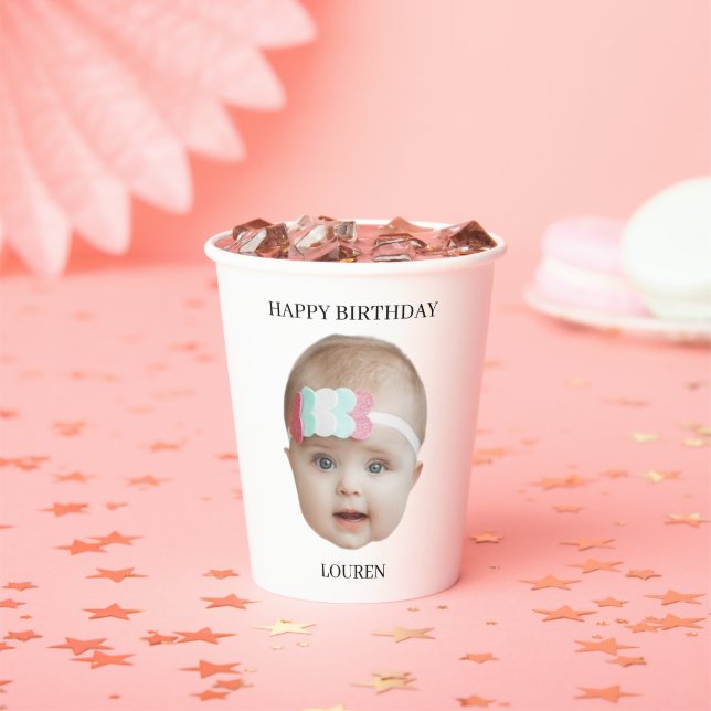 Custom Decorations Birthdays Wedding Engagement Paper Cups (Insitu)