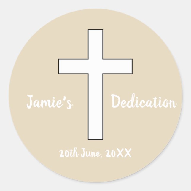 Custom Dedication sticker (Front)