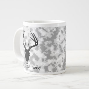Custom Deer Hunting Skull Large Coffee Mug