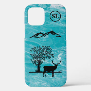 Custom Deer Silhouette Apple iPhone 12 Case