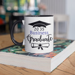 Custom Degree/Major + Year Graduate Personalised  Two-Tone Coffee Mug
