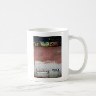 custom deluxe pink and white coffee mug