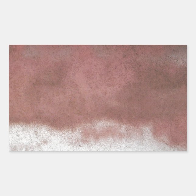 custom deluxe pink and white rectangular sticker (Front)