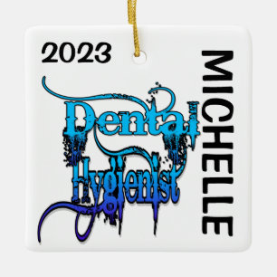 CUSTOM Dental Hygienist Ceramic Ornament