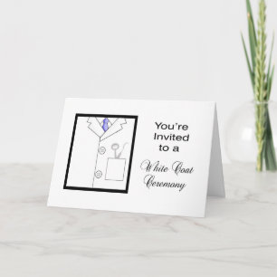 Custom Dental White Coat Ceremony Invitation