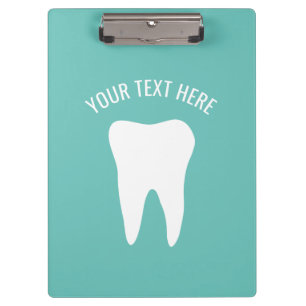 Custom dentist dental office destistry accessories clipboard