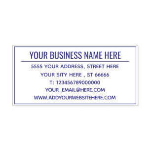 Custom Design Address Self-inking Stamp Template
