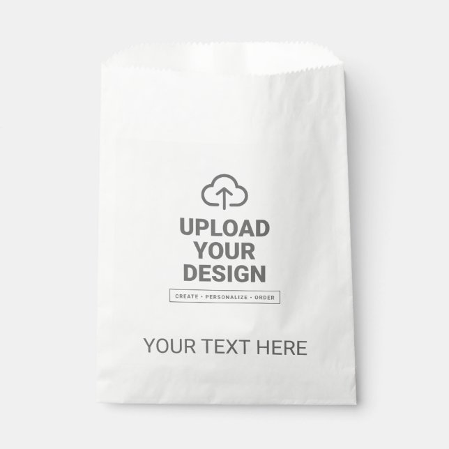Custom Design and Text Favour Bag (Front)