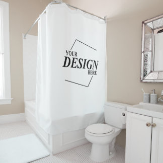 Custom Design Create Your Own Template Shower Curtain