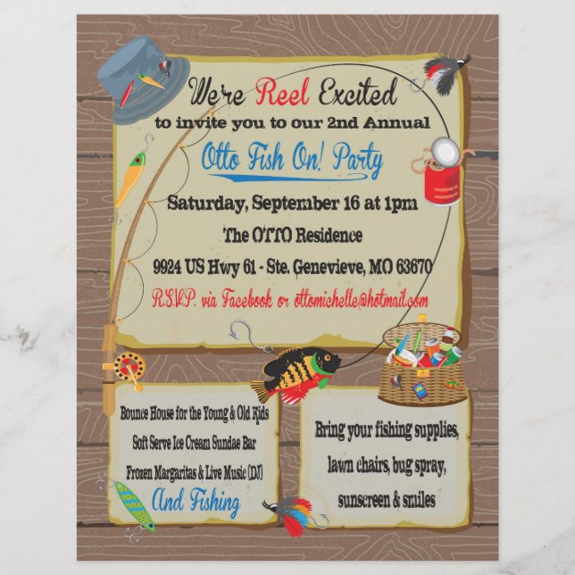 Custom design Fishing letterhead (Front)