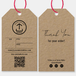 Custom Design Hang Clothing Tags Product Packaging