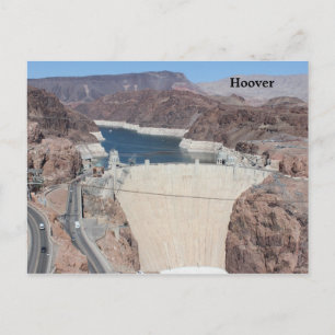 Custom design post card of the Hoover Dam