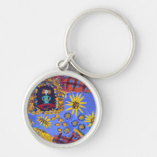 Custom design round keychain