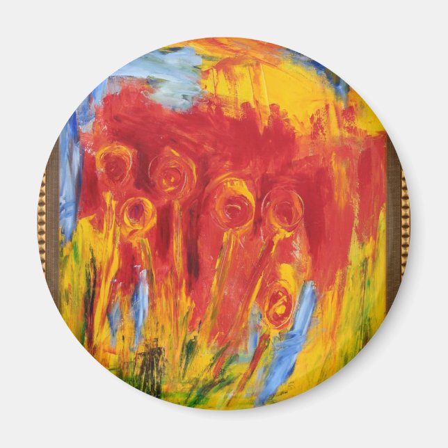 Custom design round magnet (Front)