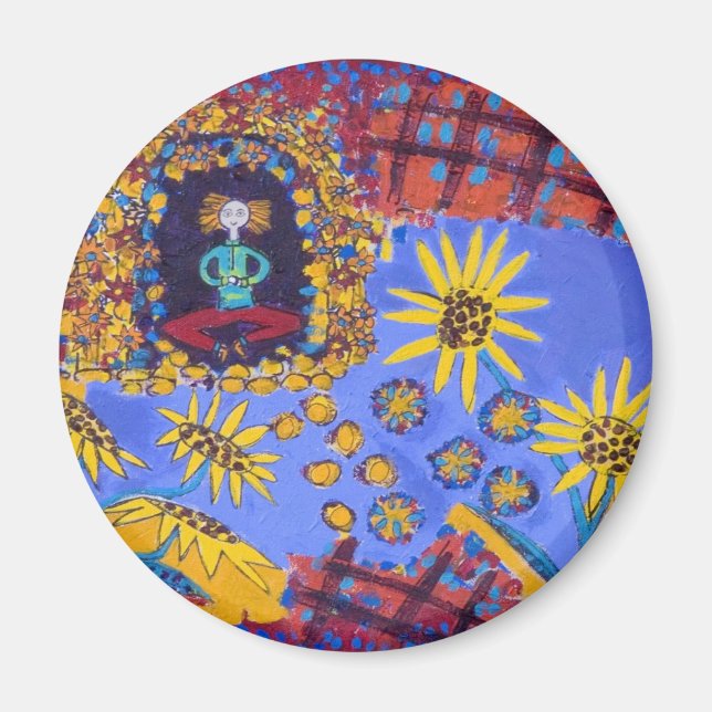 Custom design round magnet (Front)