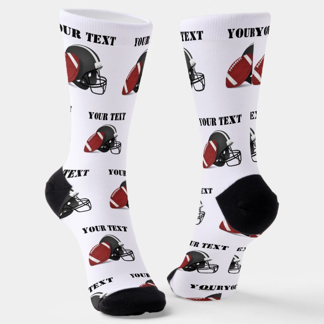 Custom Design Socks Football HAMbyWG (Angled)