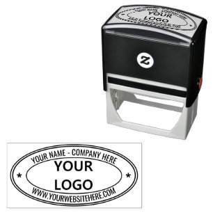 Custom Design Stamp Your Company Logo Name Website