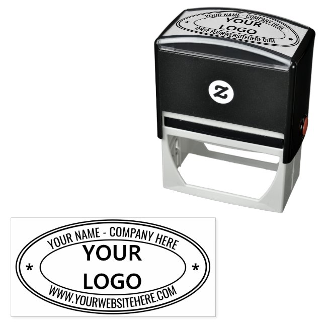 Custom Design Stamp Your Company Logo Name Website (In Situ)