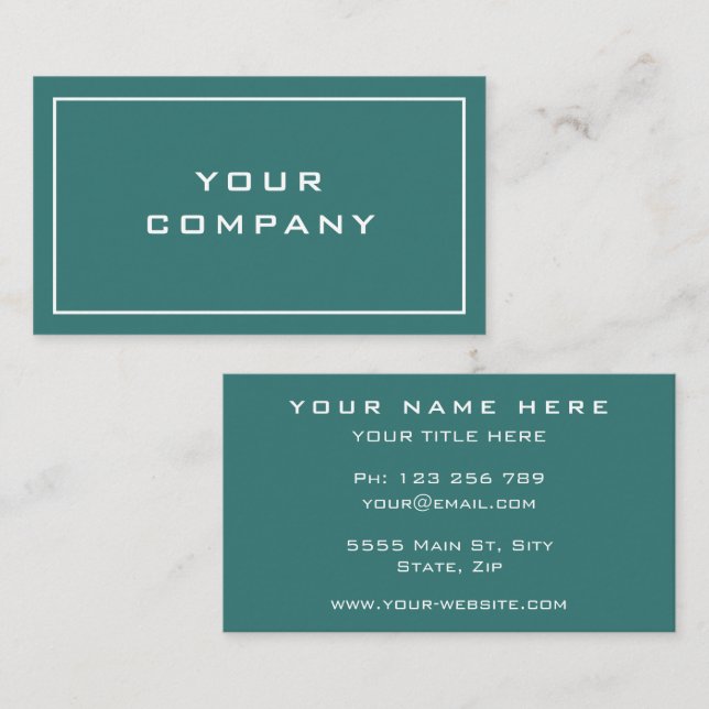 Custom Design Your Own Busines Card Template (Front/Back)
