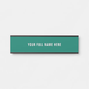 Custom Design Your Own Name Door Sign Template