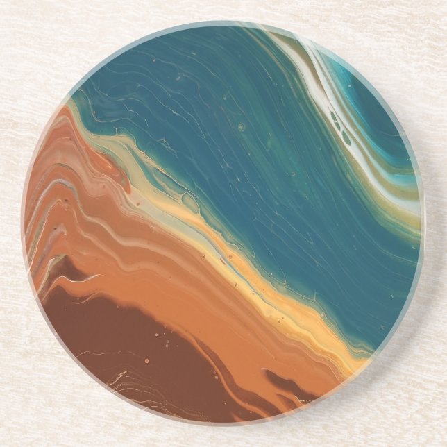 Custom designed Sandstone coaster (Front)