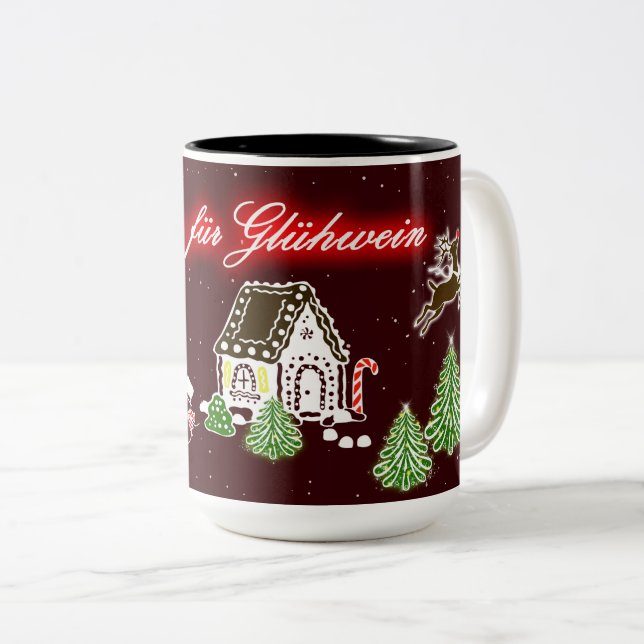 Custom desinged mug for mulled wine / glühwein (Front Right)