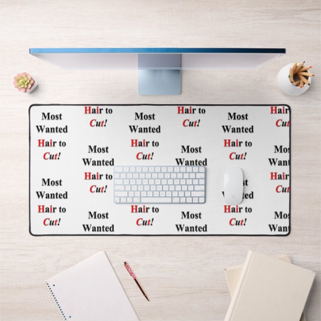 Custom Desk Mat for Salon Owners Hair to Cut (Office 1)