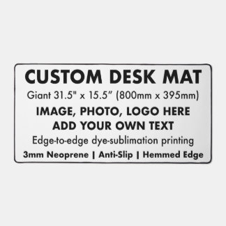 Custom Desk Mat - Giant Desk Protector Pad 31.5"