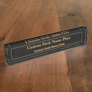 Custom Desk Name/Create your own/editable template Nameplate